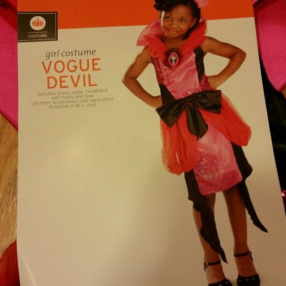 Vogue Devil Girls Halloween Costume    Size: Medium    Brand New - Picture 2 of 6